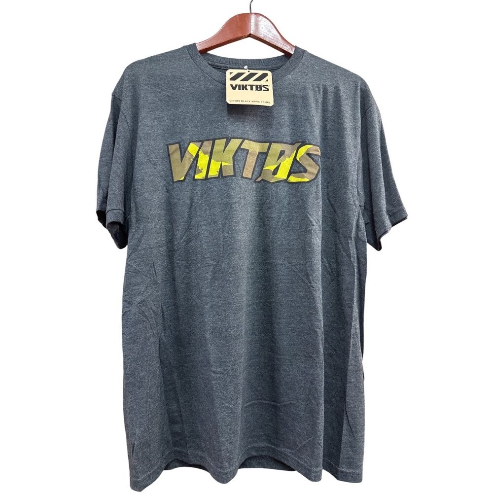 Viktos Black Arms Company Mens T-Shirt Large Gray Short Sleeve Logo Graphic